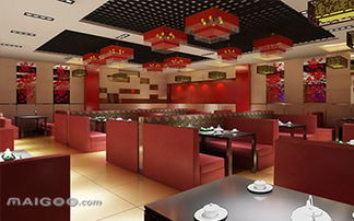 火鍋店大廳設(shè)計效果圖 火鍋店大廳設(shè)計效果圖