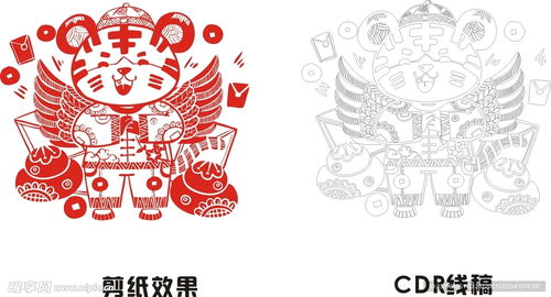 火鍋剪紙設計圖片